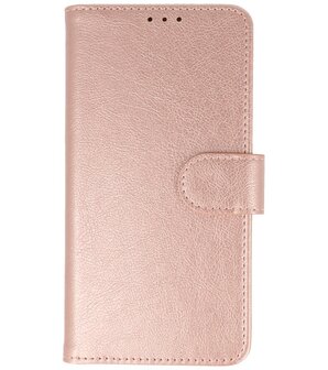 iPhone 16 Pro Max Hoesje Book Case Portemonnee Telefoonhoesje - Roze Goud