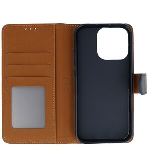 iPhone 16 Pro Hoesje Book Case Portemonnee Telefoonhoesje - Navy