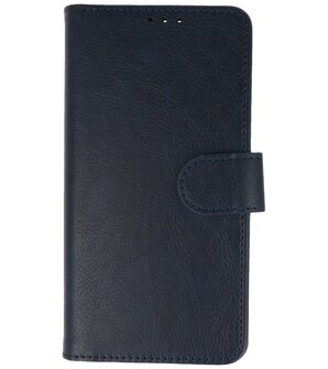 iPhone 16 Pro Hoesje Book Case Portemonnee Telefoonhoesje - Navy