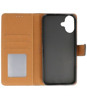 iPhone 16 Hoesje Book Case Portemonnee Telefoonhoesje - Zwart