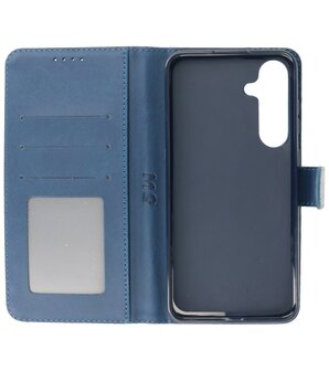 Samsung Galaxy S24 Hoesje Book Case Portemonnee Telefoonhoesje - Navy