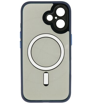 Magsafe Aluminium Camera Beschermer Hoesje voor iPhone 16 Blauw