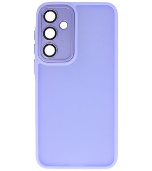 Mat-Transparent met Camera Beschermer Case voor Samsung Galaxy A15 Paars