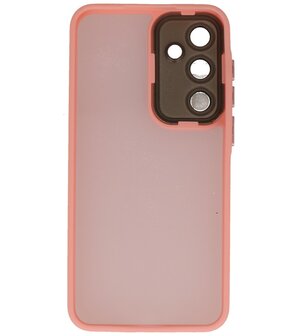 Mat-Transparent met Camera Beschermer Case voor Samsung Galaxy A35 Roze