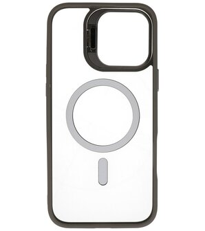 Magsafe Transparant - Camera Beschermer Case met Staande Functie voor iPhone 16 Grijs