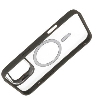 Magsafe Transparant - Camera Beschermer Case met Staande Functie voor iPhone 16 Grijs