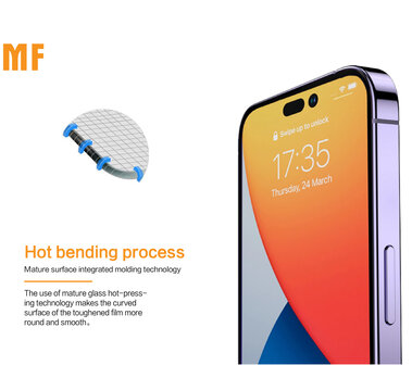 MF Full Tempered Glass voor iPhone 16 Pro