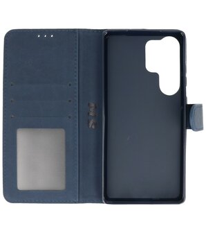 Samsung Galaxy S25 Ultra Hoesje Book Case Portemonnee Telefoonhoesje - Navy