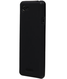 Sony Xperia E3 TPU Hoesje Transparant Zwart