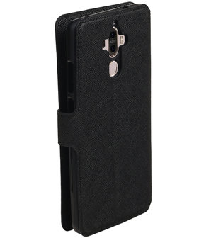 Zwart Huawei Mate 9 TPU wallet case booktype hoesje HM Book