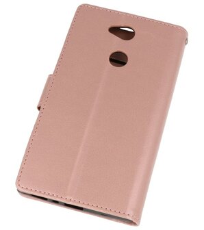 Roze Wallet Case Hoesje voor Sony Xperia L2