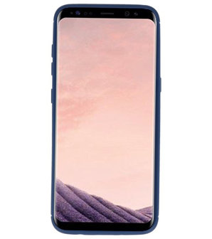 Navy Zacht TPU met Ringhouder hoesje voor Samsung Galaxy S8 Plus