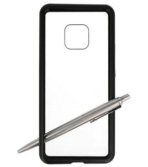 Magnetic Back Cover voor Mate 20 Pro Zwart - Transparant