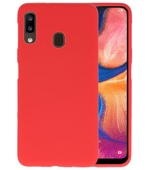 heroïsch Wakker worden Miles Samsung Galaxy A20 Hoesjes Color TPU Cases Rood - Bestcases.nl