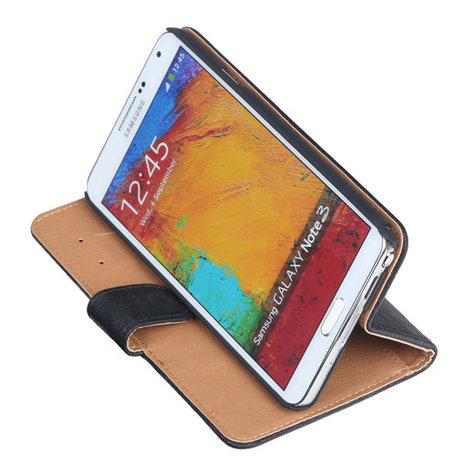 zuur Belegering deze Samsung Galaxy Note 3 N9000 Lederen Hoesjes Bookcase Zwart Kopen? | Bestel  Online | - Bestcases.nl