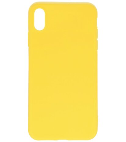 Bestcases 2.0 mm Telefoonhoesje Backcover iPhone Xs Max - Geel