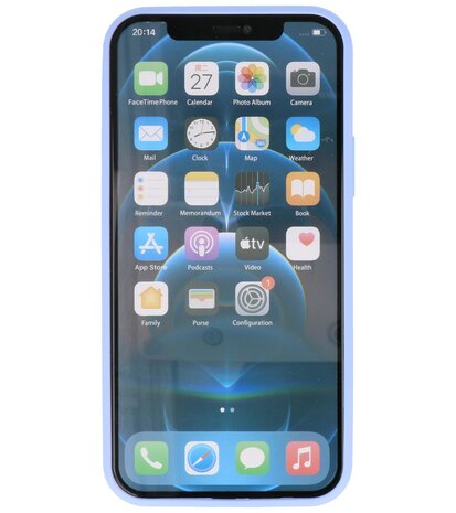 2.0mm Dikke Fashion Telefoonhoesje Backcover - Siliconen Hoesje - iPhone 12 Mini - Paars