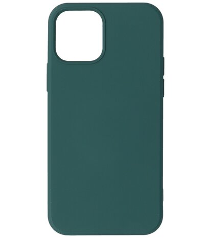 2.0mm Dikke Fashion Telefoonhoesje Backcover - Siliconen Hoesje - iPhone 12 Mini - Army Green