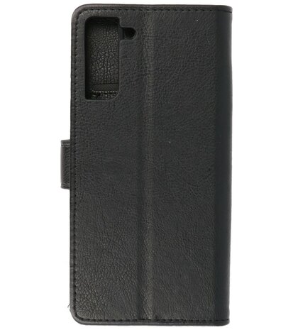 Booktype Wallet Case Telefoonhoesje voor Samsung Galaxy S21 Plus - Zwart