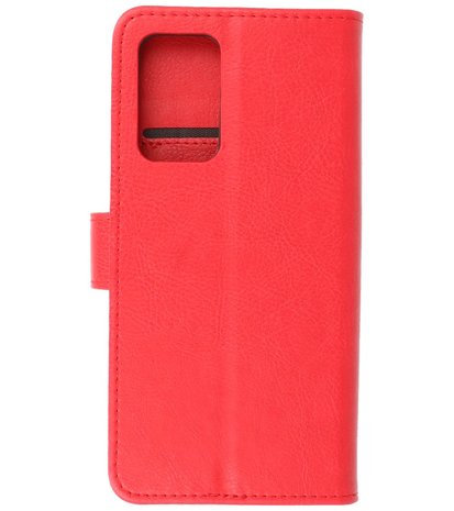 Booktype Wallet Case Telefoonhoesje voor Samsung Galaxy A52 / A52 5G / A52s 5G - Rood