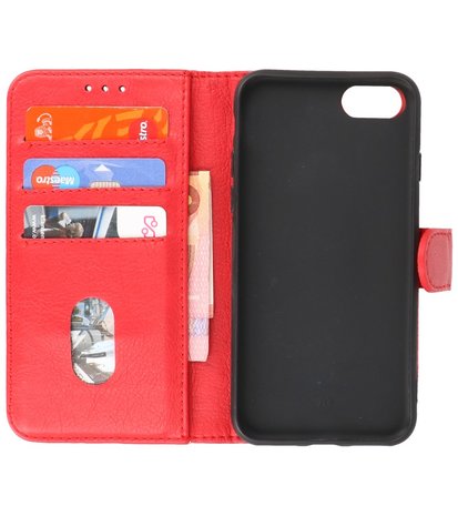 iPhone SE 2020 - iPhone 8 - iPhone 7 Hoesje Book Case Telefoonhoesje Rood