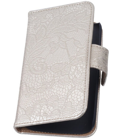 Lace Goud Hoesje voor Huawei Ascend G6 Book/Wallet Case/Cover