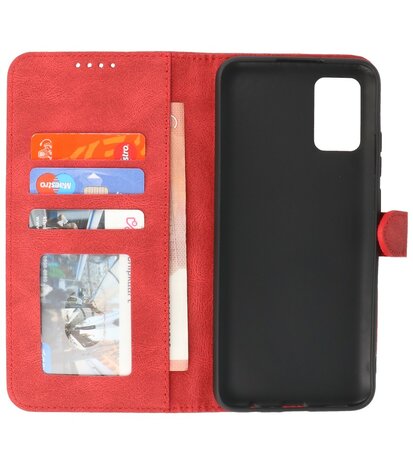 Samsung Galaxy A02s / A03s Hoesje Portemonnee Book Case - Rood