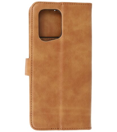 Booktype Hoesje Wallet Case Telefoonhoesje voor Oppo Find X5 Pro - Bruin