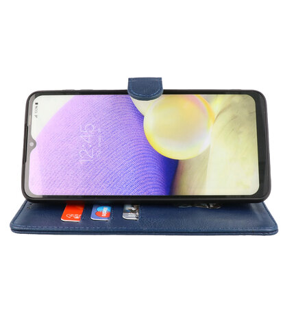 Xiaomi Poco F4 Hoesje Book Case Portemonnee Telefoonhoesje - Navy