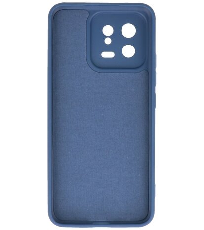 Xiaomi 13 5G Hoesje - 2.0mm Dikke Fashion Telefoonhoesje Backcover - Siliconen Hoesje - Navy