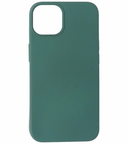 iPhone 15 Hoesje - 2.0mm Dikke Fashion Telefoonhoesje Backcover - Donker Groen