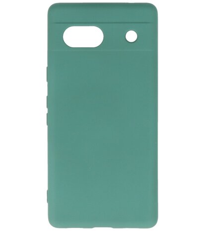 Fashion Color TPU Hoesje Google Pixel 7A Donker Groen