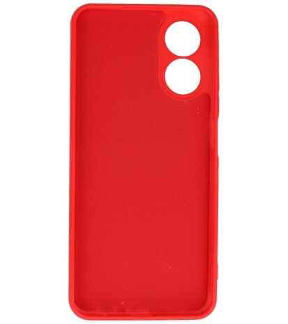 Fashion Color TPU Hoesje OPPO A58 4G Rood