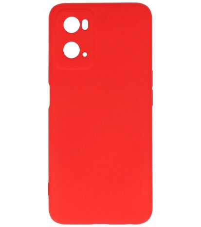 Fashion Color TPU Hoesje OPPO A76 Rood