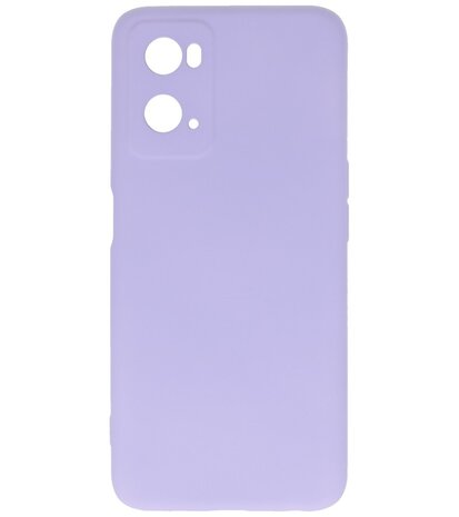 Fashion Color TPU Hoesje OPPO A76 Paars