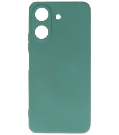 Fashion Color TPU Hoesje Xiaomi Redmi 13C 4G Donker Groen