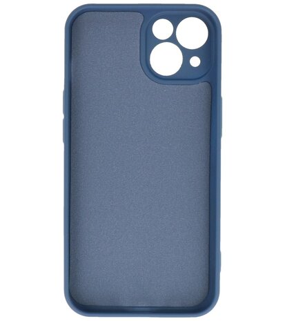 iPhone 13 Hoesje - 2.0mm Dikke Fashion Telefoonhoesje Backcover - Navy