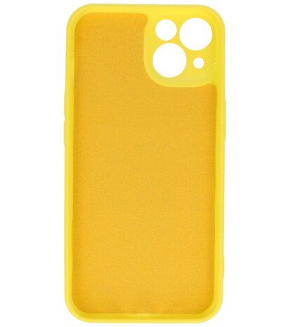 iPhone 13 Hoesje - 2.0mm Dikke Fashion Telefoonhoesje Backcover - Geel