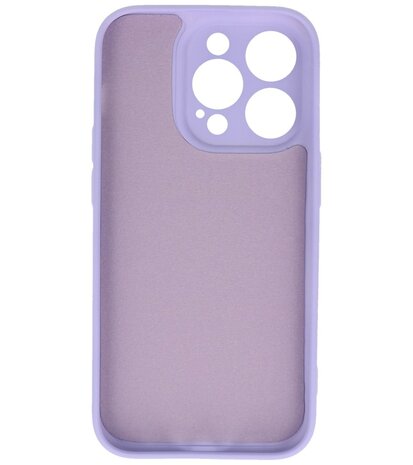 iPhone 14 Pro Hoesje - 2.0mm Dikke Fashion Telefoonhoesje Backcover - Paars