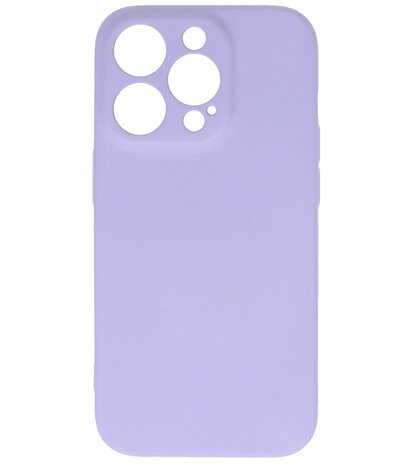 iPhone 14 Pro Hoesje - 2.0mm Dikke Fashion Telefoonhoesje Backcover - Paars