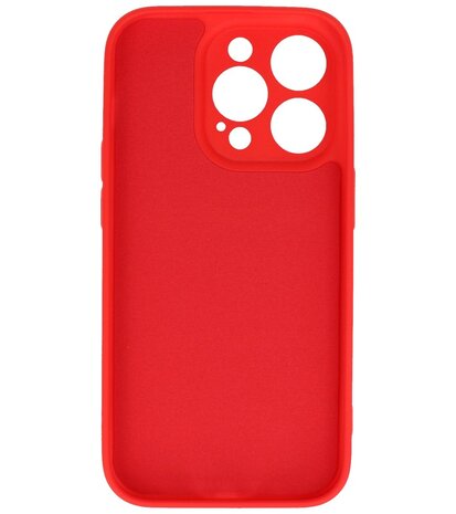 iPhone 14 Pro Hoesje - 2.0mm Dikke Fashion Telefoonhoesje Backcover - Rood