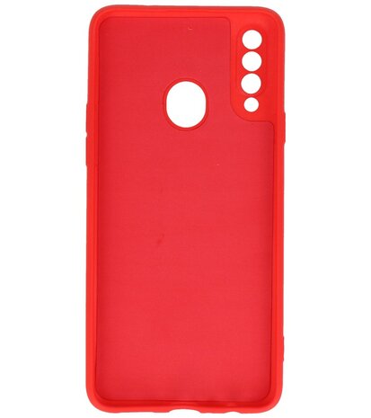 Fashion Backcover Telefoonhoesje voor Samsung Galaxy A20s - Rood