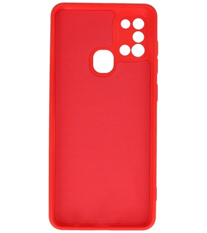 Fashion Backcover Telefoonhoesje voor Samsung Galaxy A21s - Rood