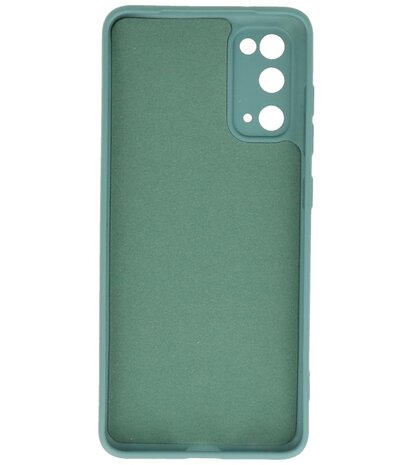 Fashion Backcover Telefoonhoesje voor Samsung Galaxy S20 - Donker Groen