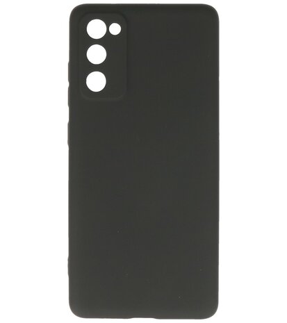 2.0mm Dikke Fashion Telefoonhoesje Backcover - Siliconen Hoesje - Samsung Galaxy S20 FE - Zwart