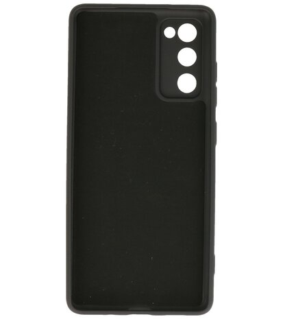 2.0mm Dikke Fashion Telefoonhoesje Backcover - Siliconen Hoesje - Samsung Galaxy S20 FE - Zwart