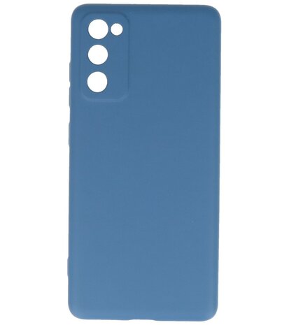 2.0mm Dikke Fashion Telefoonhoesje Backcover - Siliconen Hoesje - Samsung Galaxy S20 FE - Navy