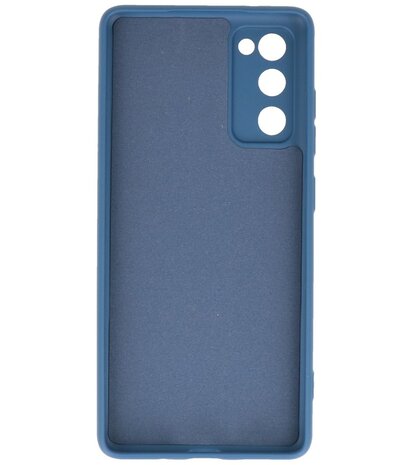 2.0mm Dikke Fashion Telefoonhoesje Backcover - Siliconen Hoesje - Samsung Galaxy S20 FE - Navy