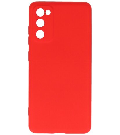 2.0mm Dikke Fashion Telefoonhoesje Backcover - Siliconen Hoesje - Samsung Galaxy S20 FE - Rood