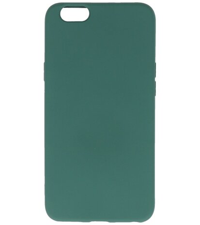 OPPO A59 4G Hoesje Fashion Backcover Telefoonhoesje Donker Groen